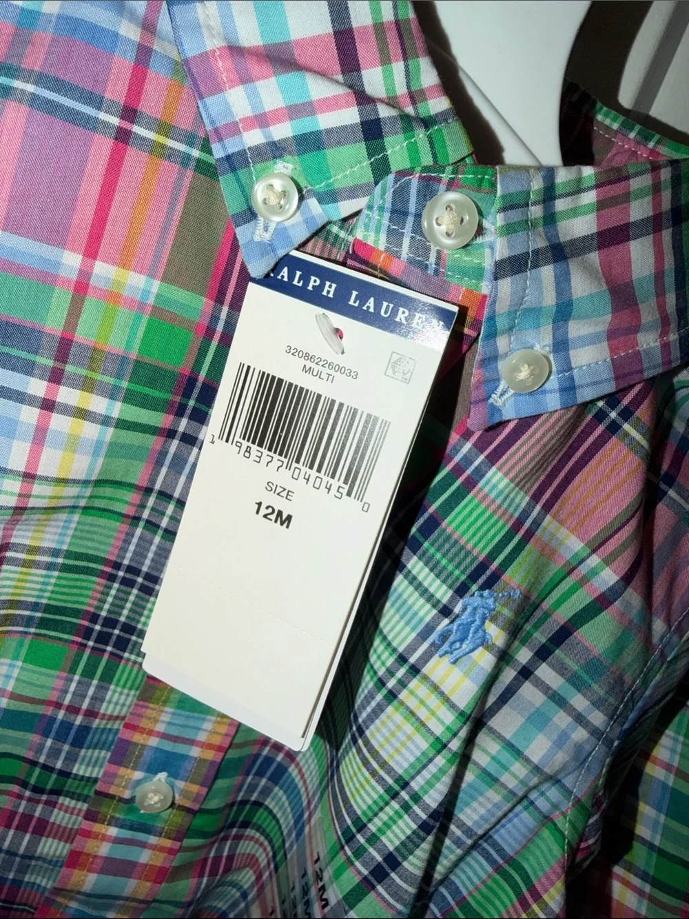Ralph Lauren Kids Multi-Color Plaid Button-Down Shirt